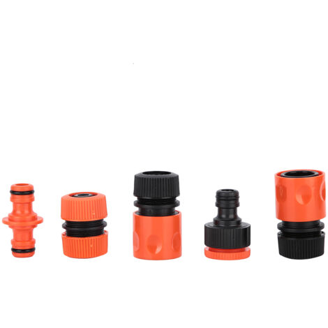 5-teiliges G1/2"-Bewässerungsanschlussset für Gartenschläuche, ABS-Anschluss für PVC-Schläuche