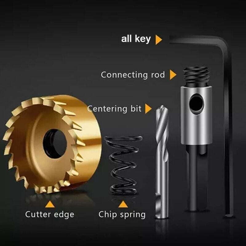 Image of 5-teiliges HSS-Lochsägen-Set (16–30 mm) – für Metall, Holz, Edelstahl
