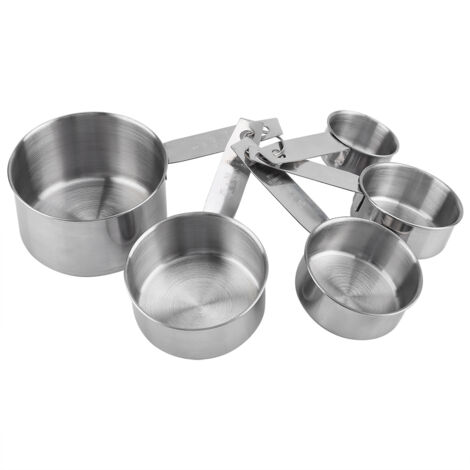 5-teiliges Messlöffel-Set aus rostfreiem Edelstahl zum Backen und Kochen