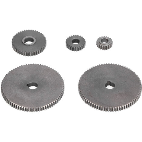 5-teiliges Mini-Drehmaschinen-Zahnrad-Ersatzset T80 T45 T25 T20 für Fräser