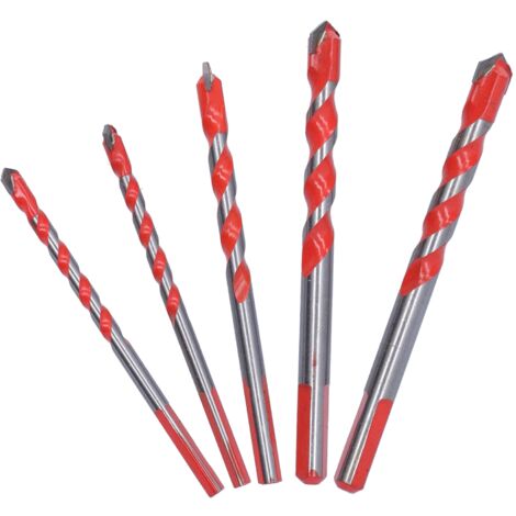 5-teiliges Multifunktions-Hartmetallbohrer-Set für Keramik, Beton und Ziegel