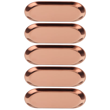 5-teiliges Organizer-Set aus roségoldenem Edelstahl für Handtücher, Kosmetikartikel und Schmuck