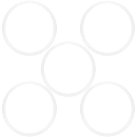 5-teiliges Set lebensmittelechter Dichtungsringe für Schnellkochtöpfe, Edelstahl, Silikon, transparente Universal-O-Ringe (22 cm)