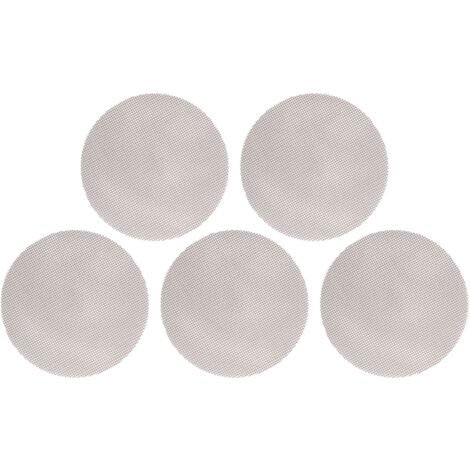 5-teiliges Set runder, wiederverwendbarer Grillmatten, antihaftbeschichtet und hitzebeständig, 36 cm Durchmesser, braun