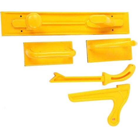 5-teiliges Sicherheits-Schiebeblock-Set, Zubehör für Tischkreissägen, Oberfräsen und Bandsägen