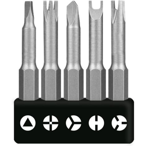 5-Teiliges Speziell Geformtes Schraubendreher-Set, Spezial Bit Set, Dreieck Schraubendreher, Spezial Schraubendreher, Spezial-Förmige Schraubendreher Set 50mm (5)