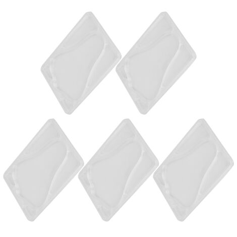 5-teiliges transparentes Silikonform-Set für selbstgemachte Nasenmasken, wiederverwendbare Schale für Maskenhersteller