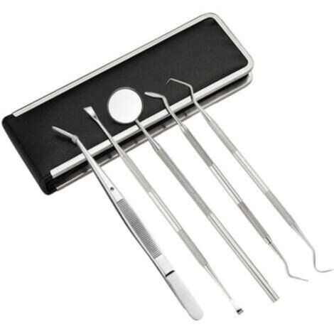 5-teiliges Zahnarzt-Instrumentenset aus Edelstahl, Zahnschaber-Set für den persönlichen und professionellen Gebrauch