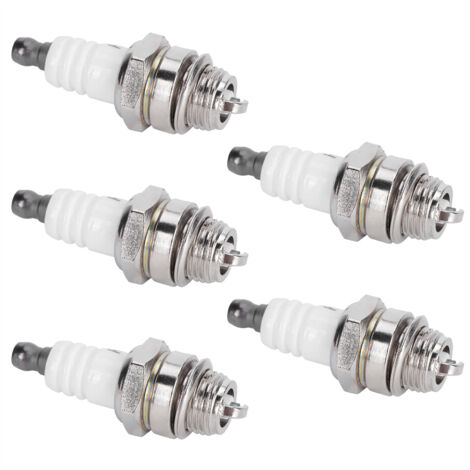 5-teiliges Zündkerzen-Set L7T, kompatibel mit 33-49 cm³ großen Trimmern und Laubbläsern BM6A BPMR7A RCJ6Y RCJ7Y WSR5F
