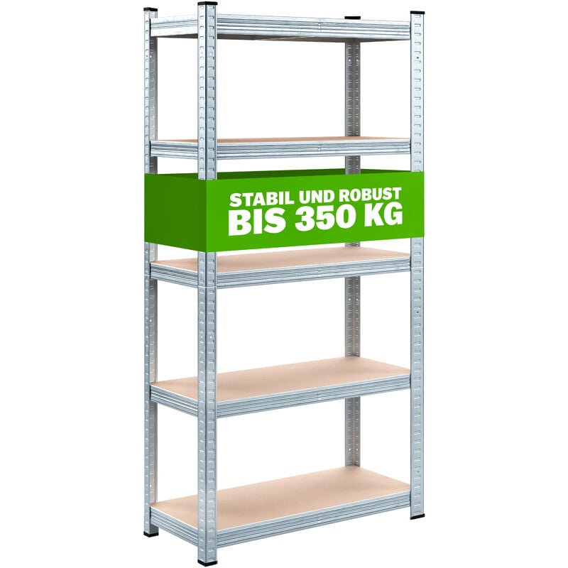 Heavy Duty Shelving Unit Storage Racking Shelf Shelves Boltless Garage Tier NEW 5 Tier - 170x75x30cm