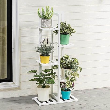 main image of "5 Tier Wooden Plant Stand Pot Holder Display Shelf"