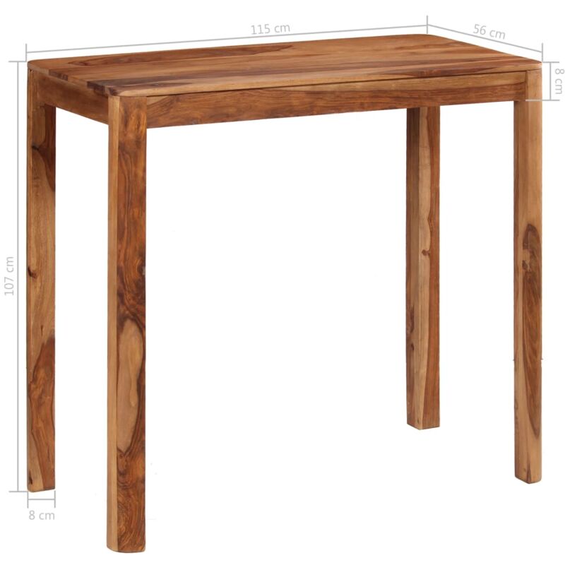 5 tlg. Bar Set Massivholz 115 x 56 x 107 cm 5 tlg. Bar Set Massivholz 115 x 56 x 107 cm