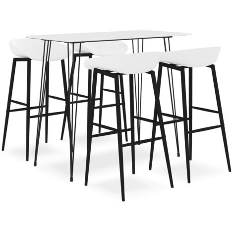 5-tlg. Bar-Set Weiß