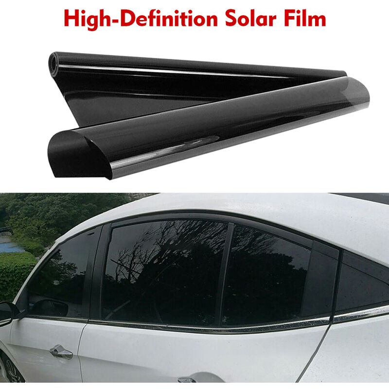 

Happyshop - 5% Transmision de luz VLT Pelicula gruesa de tinte para ventanas Pelicula solar de alta definicion antidesgaste Pelicula de vidrio para
