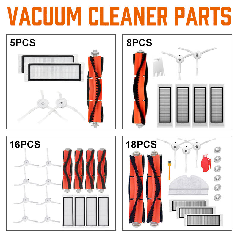 

5 uds accesorios para barredora al vacío, cepillo para Robot, accesorios para Robot de limpieza para aspiradora Robot XIAOMI