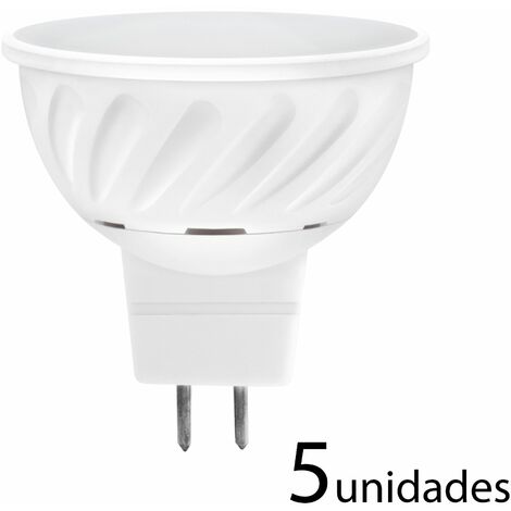 main image of "5 unidades Bombilla LED dicroica aluminio fundido 120 MR16 10W frío 1000lm"