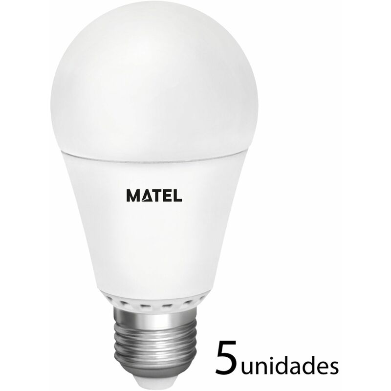 

5 unidades bombilla LED estándar regulable E27 12w fría 1200lm