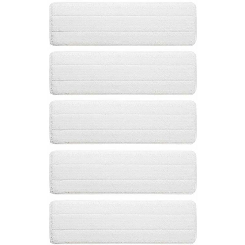 

5 unids / lote pano de fregona para limpiador de piso de fregona Lanxiaoyu blanco 36 * 11 cm