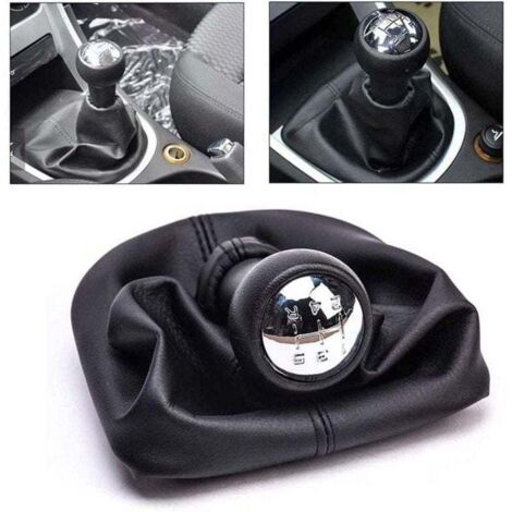 5 Vitesses Pommeau de Levier de Vitesse avec Soufflet Compatible pour Peugeot 207 307 308 CC