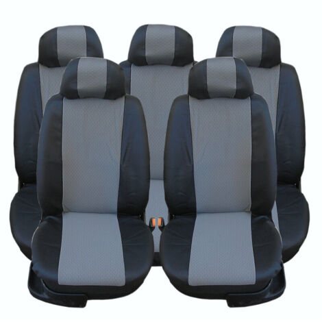 Калъфи тапицерия 5 единични седалки за VW Touran Sharan Ford Galaxy Citroen C8 Peugeot 307SW Citroen C4 Grand Picasso Pe