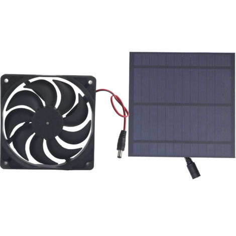 5-W-Solarpanel mit Ventilator für Gewächshaus, Tierhaus und Zwinger – Umweltfreundliche Kühlung