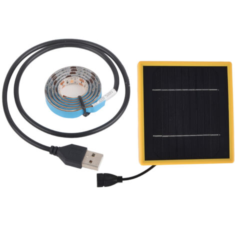 5-W-Vollspektrum-Solar-Pflanzenlampe, hochheller LED-Streifen für Pflanzen, 0,5 m / 19,7 Zoll