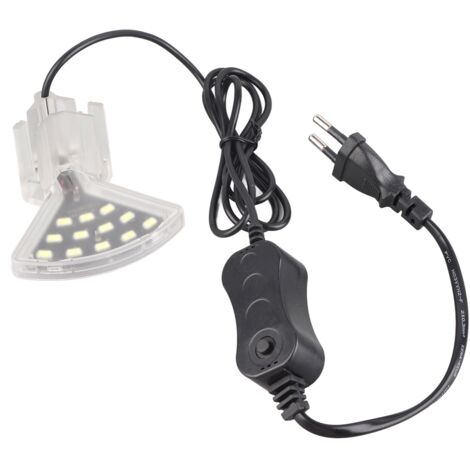 5-Watt-LED-Aquarienleuchte zum Anklemmen, zweireihige Beleuchtung für Fischteiche