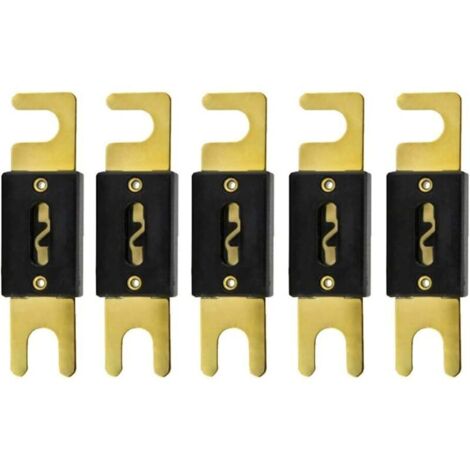 5 X 150A Fusible ANL Voiture Automobile l'audio Puissance sécurité protéger Tube de Verre plaqué Or Protection