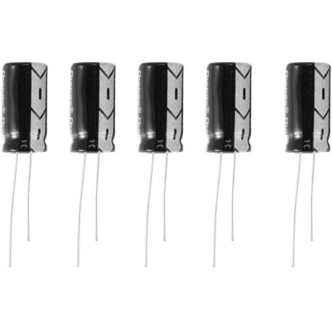 5 X 25V 1000UF 105 ℃ Condensateur éLectrolytique Radial 10X20Mm