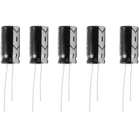 5 X 25V 1000UF 105 ℃ Condensateur éLectrolytique Radial 10X20Mm
