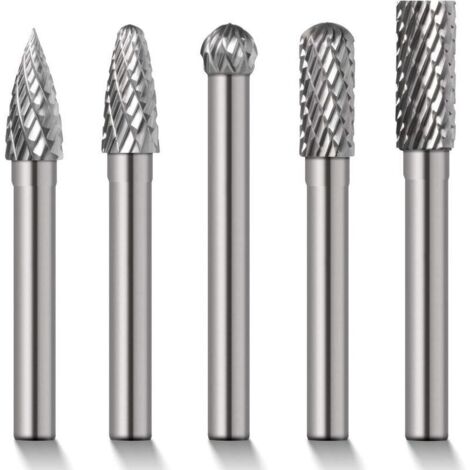 5 x 8 mm Hartmetall-Rotationsbohrer/Füller, zylindrischer Schaft, 6 mm Gesenkschleifscheibe, Bohrerschaft BI044