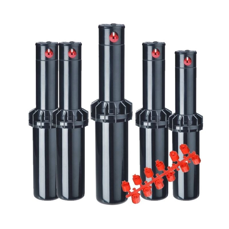 Lot de 5 Arroseur KRain RPS75 3/4'' Arroseur turbine d'arrosage Portée 6,7 à 15,5m, Angle réglable Arrosage professionnel