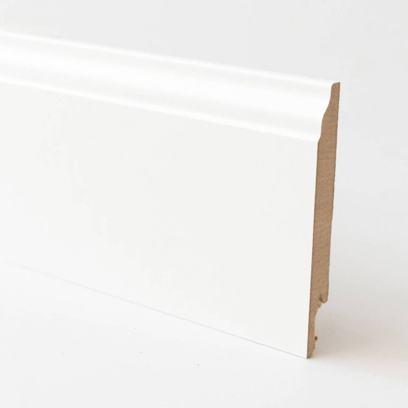 Ferramenta1.com - 5 x plinthe mdf baroque blanc mm.14x120x2400