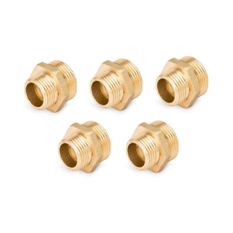 

5 x Machón latón 3/4 x 1/2' roscar