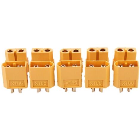 5 X Paires RC XT60 Mâle et PAIRE Connecteur de Batterie + ThermoréTractable