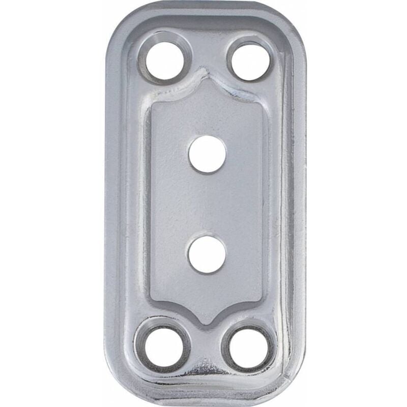 Capaldo - 5 x plaque droite en acier inoxydable art.748 30x60 mm