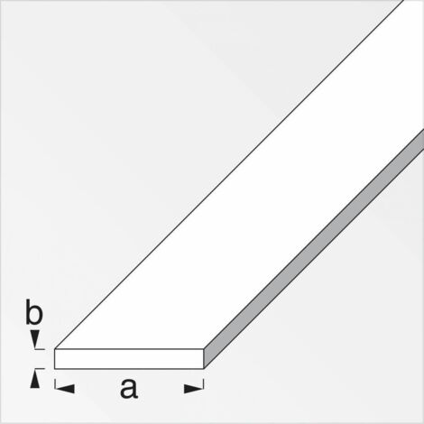 5 x PROFILO BIANCO H.200 CM PIATTO 25X2 MM