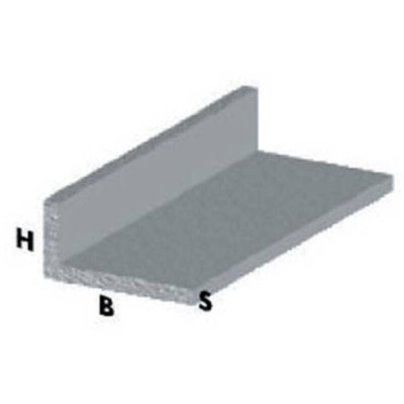 5 x PERFIL CROMADO H.100 CM ELLE 25X20X1 MM
