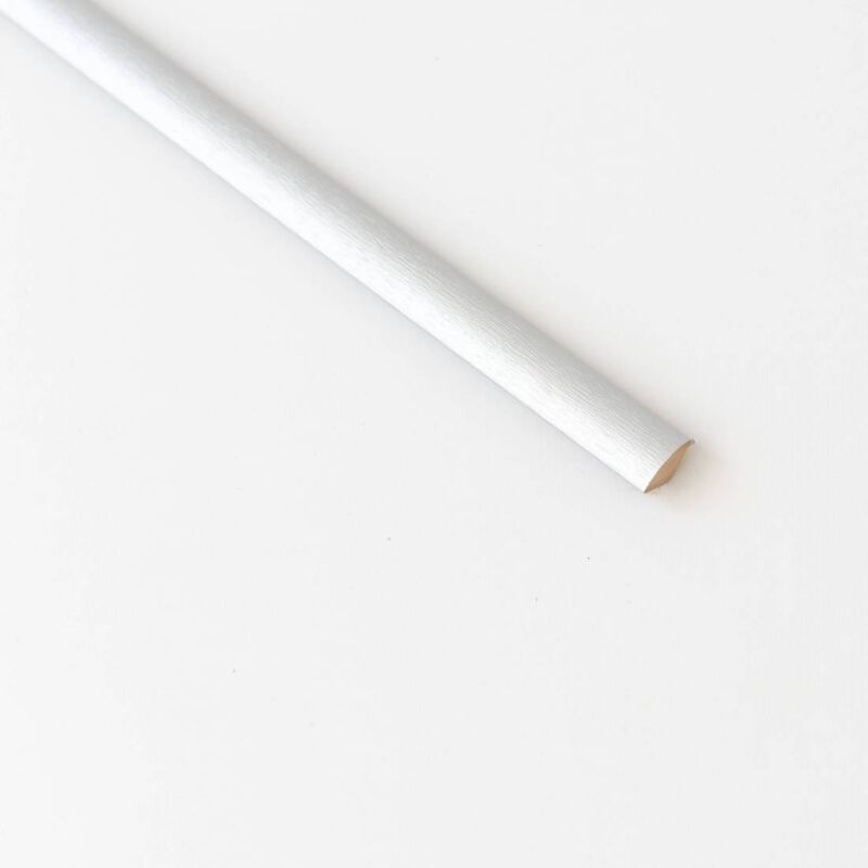 5 x quart rond mdf aluminium mm.14x14x2400