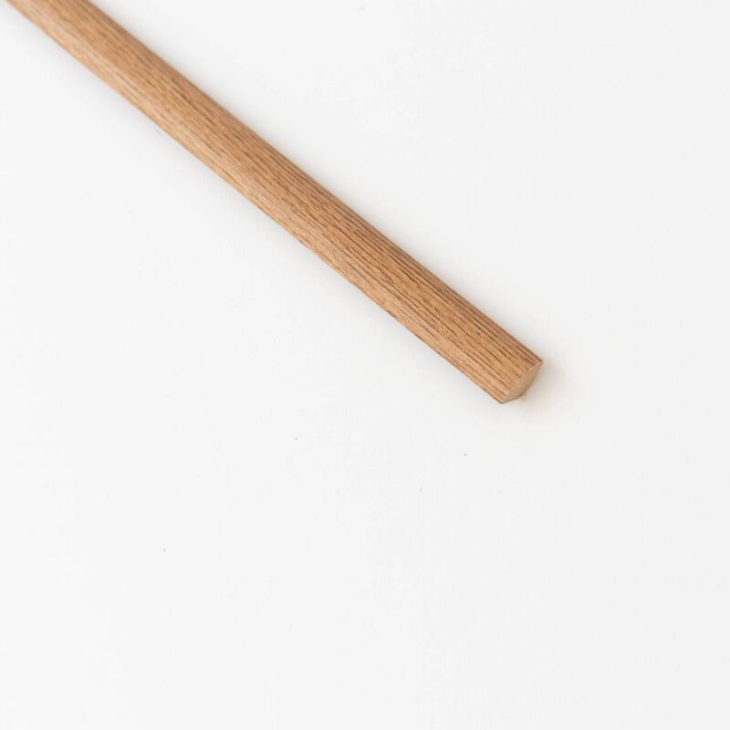 5 x quart rond mdf chêne moyen mm.14x14x2400