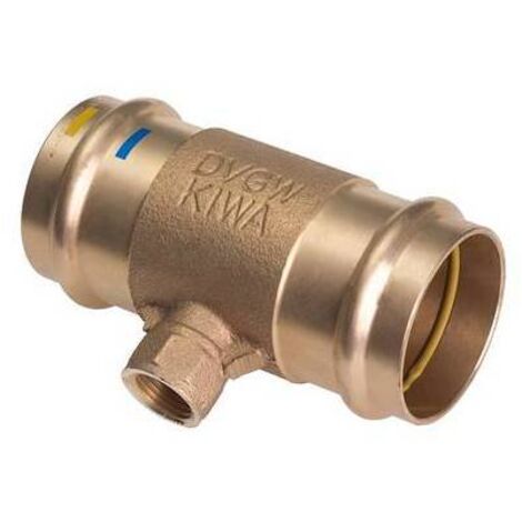 5 x Raccordi a pressare in rame e bronzo per acqua e gas, serie B ONE.(DianFlex) Misura: Diam 15 x 1/2