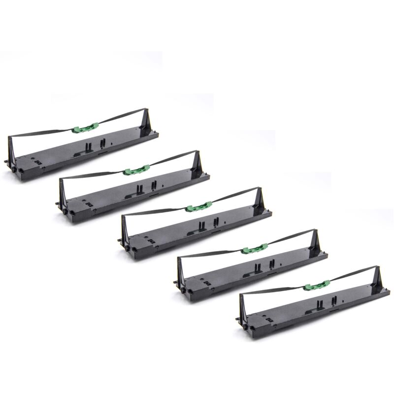 5x Ruban encreur compatible avec Dascom t 5040, t 5040 msh-h, t 5000 Series imprimante matricielle ou de reçus - noir - Vhbw