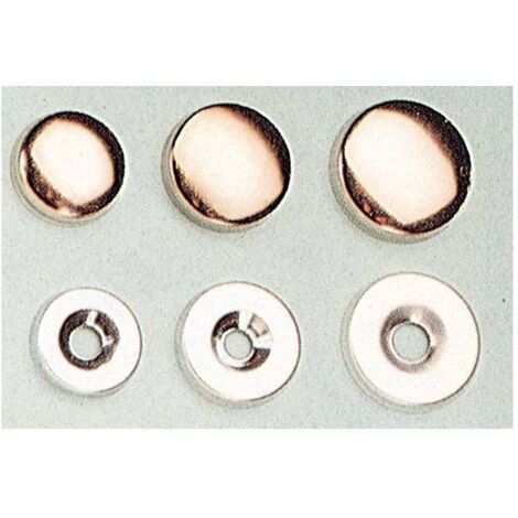 5 x SC BORCHIA COPRIVITE OTTONE NICHELATO 18 MM DA 10 PZ