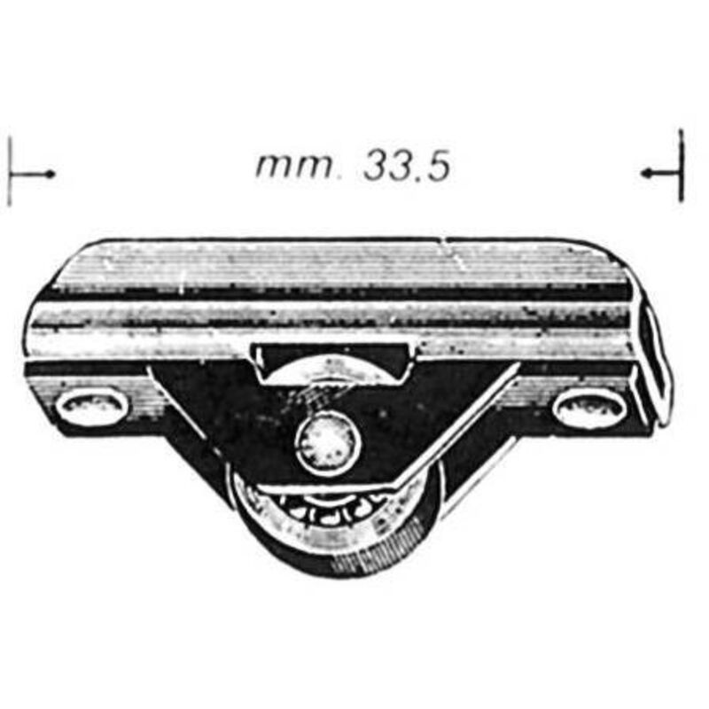 Ferramenta1.com - 5 chariots à roues sc 1 pour cristal (pc.4)