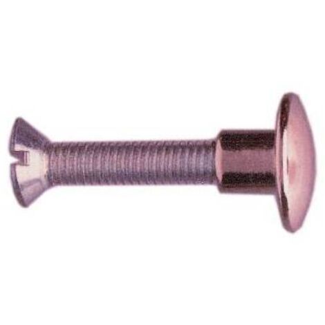 5 x SC VITE P/SEDIA 30 MM OTTONE NICHELATO 12 PZ
