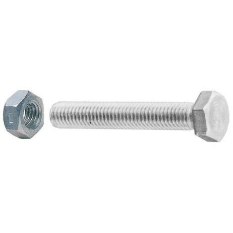 5 x SC VITI A METALLO TESTA ESAG 10X 30 ZINC C/DADO  4PZ