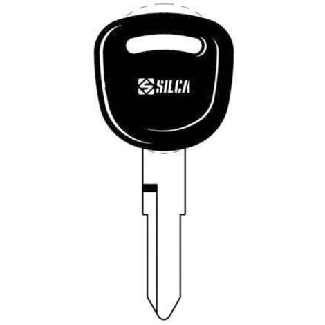 5 x SILCA KYM1RP CHIAVE AUTO TESTA PLASTICA OTTONE