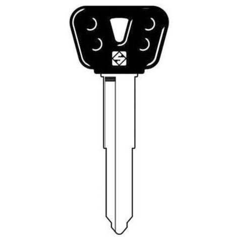 5 x SILCA YH35RBP CHIAVE AUTO TESTA PLASTICA ACCIAIO