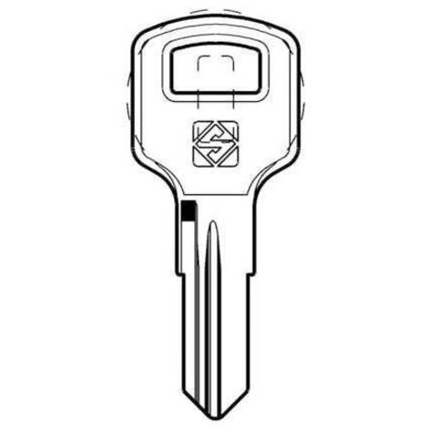 5 x SILCA ZD26R CHIAVE AUTO OTTONE
