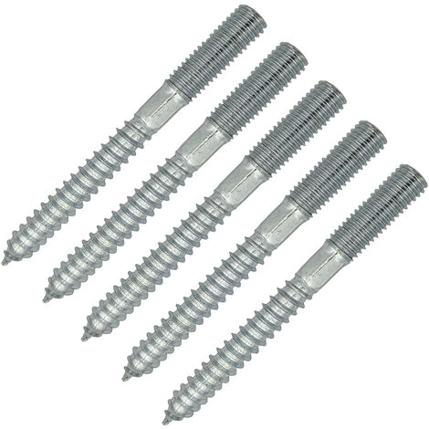 5 x Stockschraube M10 x 100 mm verzinkt